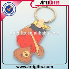 Factory supply plastic bear keychain